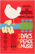 WOODSTOCK FESTIVAL POSTER (FIRST PRINTING).