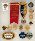 AUTO SHOW BADGES: D.C. (14K), BALTIMORE 12 (MANY EARLY) & PHILADELPHIA (2) BUTTONS.