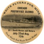 LOCOMOTIVE ENGINEERS 1910 AND CHICAGO POSTAL CLERKS EXCURSION MIRRORS.