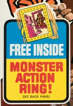 COUNT CHOCULA & FRANKEN BERRY CEREAL BOX PAIR WITH "MONSTER ACTION RING" PREMIUM OFFERS.