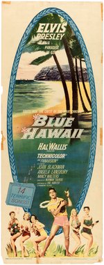 ELVIS PRESLEY "BLUE HAWAII" INSERT POSTER.