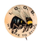 CHOICE COLOR BUMBLE BEE CIRCA 1900.