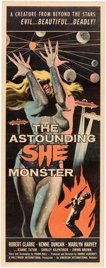 "THE ASTOUNDING SHE MONSTER" INSERT POSTER.