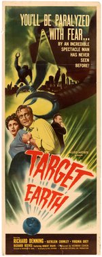 "TARGET EARTH" INSERT POSTER.