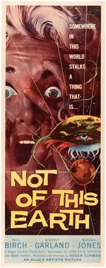 "NOT OF THIS EARTH" INSERT POSTER.