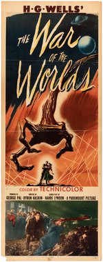 "WAR OF THE WORLDS" INSERT POSTER.