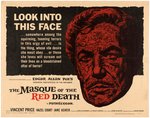 VINCENT PRICE "THE MASQUE OF THE RED DEATH" HALF-SHEET MOVIE POSTER.