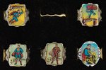 SUPERMAN 1960s FLICKER RINGS LOT OF FIVE.