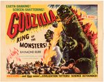 "GODZILLA - KING OF THE MONSTERS" HALF-SHEET MOVIE POSTER.