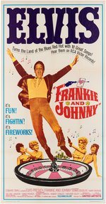 ELVIS PRESLEY "FRANKIE AND JOHNNY" MOVIE POSTER.