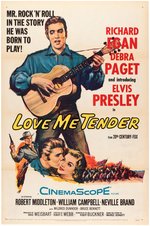 ELVIS PRESLEY "LOVE ME TENDER" MOVIE POSTER.