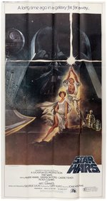 "STAR WARS" THREE-SHEET MOVIE POSTER.