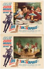 ELVIS PRESLEY "FUN IN ACAPULCO" LOBBY CARD SET.