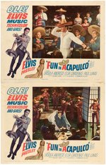 ELVIS PRESLEY "FUN IN ACAPULCO" LOBBY CARD SET.