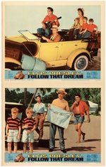 ELVIS PRESLEY "FOLLOW THAT DREAM" LOBBY CARD SET WITH ENVELOPE.