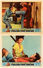 ELVIS PRESLEY "FOLLOW THAT DREAM" LOBBY CARD SET WITH ENVELOPE.