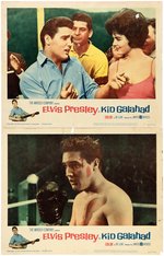 ELVIS PRESLEY "KID GALAHAD" LOBBY CARD SET.