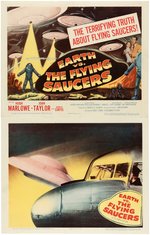 "EARTH VS. THE FLYING SAUCERS" LOBBY CARD SET.