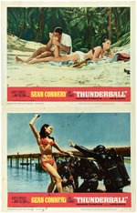 JAMES BOND "THUNDERBALL" LOBBY CARD SET.