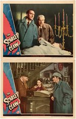 BASIL RATHBONE SHERLOCK HOLMES "THE SCARLET CLAW" LOBBY CARD SET.