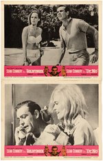 JAMES BOND "GOLDFINGER/DR. NO" DOUBLE FEATURE LOBBY CARD SET.