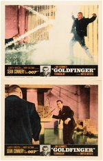 JAMES BOND "GOLDFINGER" LOBBY CARD LOT.