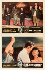 JAMES BOND "GOLDFINGER" LOBBY CARD LOT.