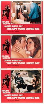 JAMES BOND "THE MAN WITH THE GOLDEN GUN & THE SPY WHO LOVED ME" LOBBY CARD SETS.