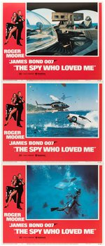 JAMES BOND "THE MAN WITH THE GOLDEN GUN & THE SPY WHO LOVED ME" LOBBY CARD SETS.