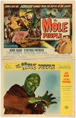 "THE MOLE PEOPLE" LOBBY CARD LOT.