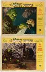 "THE MOLE PEOPLE" LOBBY CARD LOT.