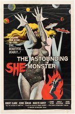 "THE ASTOUNDING SHE MONSTER" MOVIE POSTER.