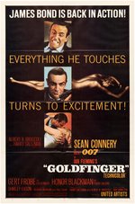 JAMES BOND "GOLDFINGER" MOVIE POSTER.