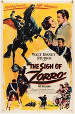 "THE SIGN OF ZORRO" MOVIE POSTER.