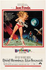 JANE FONDA "BARBARELLA" MOVIE POSTER.