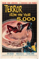 "TERROR FROM THE YEAR 5,000" MOVIE POSTER.