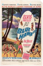 ELVIS PRESLEY "BLUE HAWAII" MOVIE POSTER.