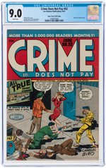 "CRIME DOES NOT PAY" #52 JUNE 1947 CGC 9.0 VF/NM (MILE HIGH).