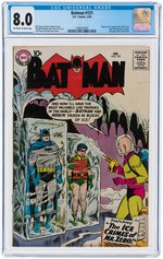 "BATMAN" #121 FEBRUARY 1959 CGC 8.0 VF (FIRST MR. ZERO/MR. FREEZE).