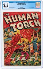 "THE HUMAN TORCH" #12 SUMMER 1943 CGC 2.5 GOOD+.