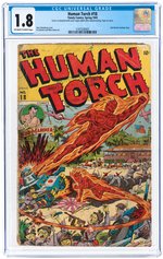 "THE HUMAN TORCH" #18 SPRING 1945 CGC 1.8 GOOD-.