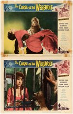 "THE CURSE OF THE WEREWOLF" LOBBY CARD PAIR.