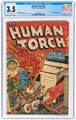 "THE HUMAN TORCH" #22 SPRING 1946 CGC 3.5 VG-.