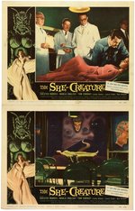 "THE SHE-CREATURE" LOBBY CARD SET.