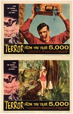 "TERROR FROM THE YEAR 5,000" LOBBY CARD SET.