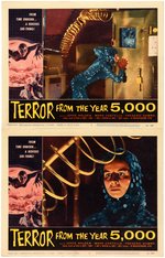 "TERROR FROM THE YEAR 5,000" LOBBY CARD SET.