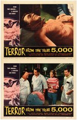 "TERROR FROM THE YEAR 5,000" LOBBY CARD SET.