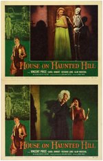 VINCENT PRICE "HOUSE ON HAUNTED HILL" LOBBY CARD SET.