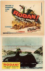 "RODAN! THE FLYING MONSTER!" LOBBY CARD SET WITH ORIGINAL ENVELOPE.