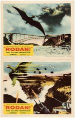 "RODAN! THE FLYING MONSTER!" LOBBY CARD SET WITH ORIGINAL ENVELOPE.